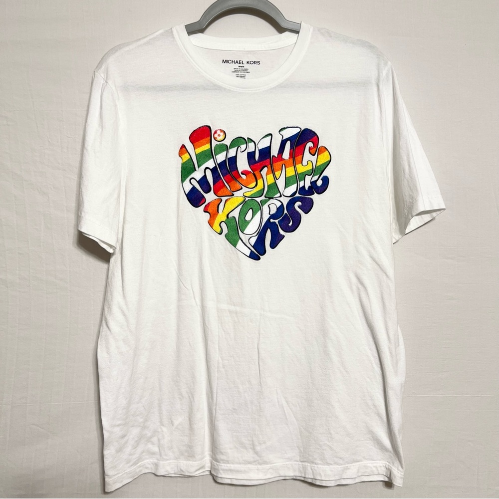 Michael Kors | Mens Pride Heart Logo T-Shirt